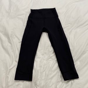 Lululemon Invigorate High-Rise Crop in black